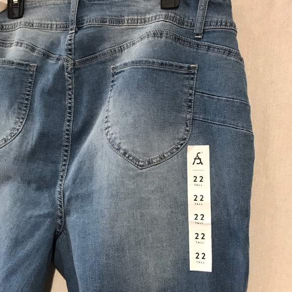 Ashley Stewart fearless tall skinny stretch jeans 22T NWT - Picture 7 of 12